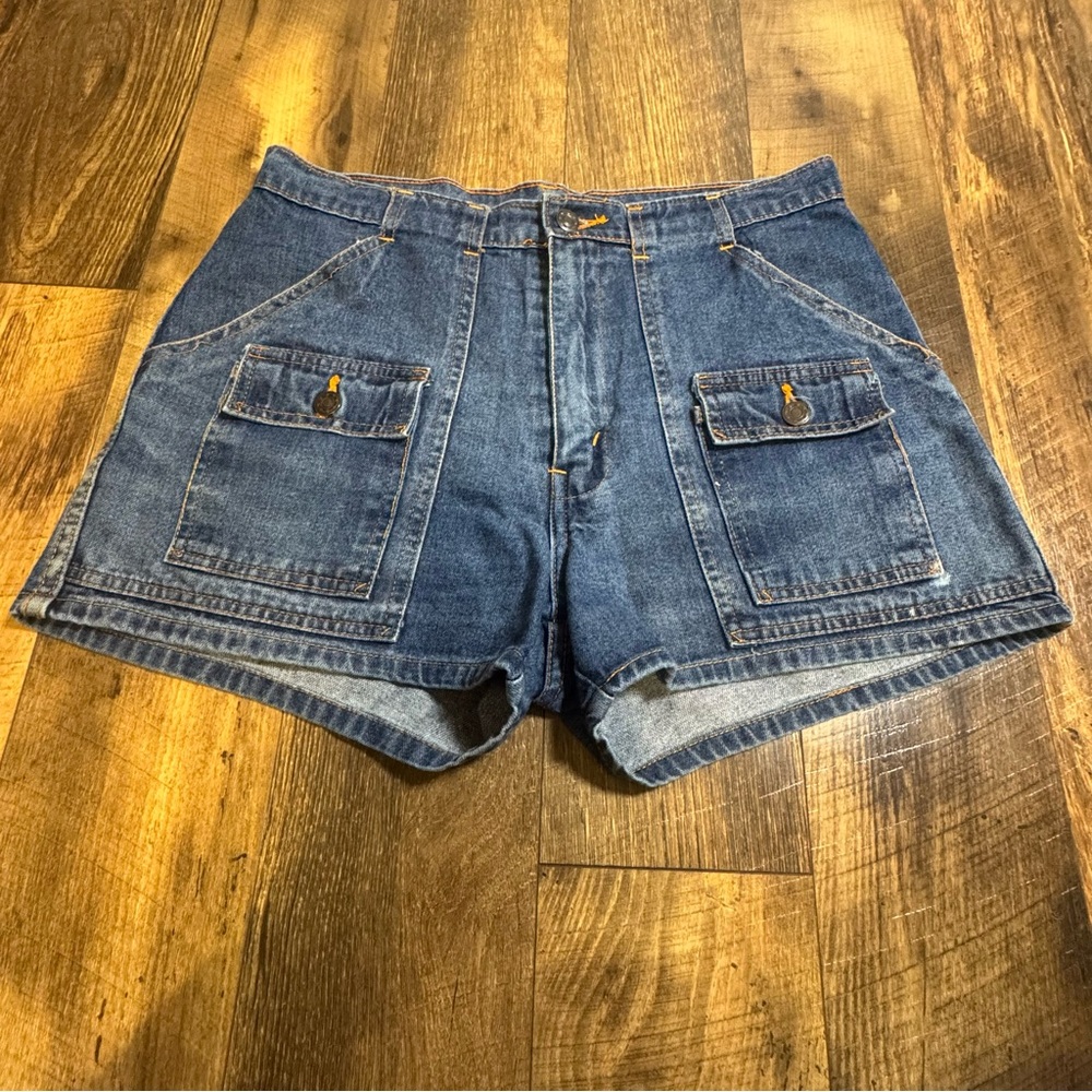 Vintage Sears Activewear High Waist Denim Shorts Size 33